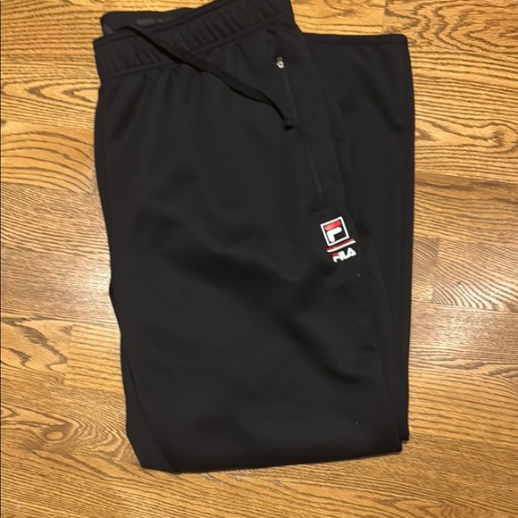 Fila Black Joggers with Red Logo - Picture 3 of 4